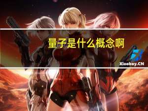 量子是什么概念啊（量子是什么概念）