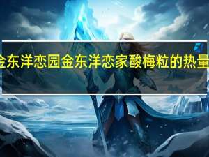 金东洋恋园 金东洋恋家 酸梅粒的热量是多少