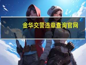 金华交警违章查询官网（金华交警违章查询系统）