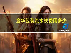 金华包装流水线费用多少
