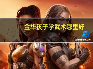 金华孩子学武术哪里好