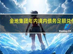 金地集团年内境内债务足额兑付？接近公司人士：消息属实