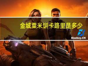 金城 粟米饼卡路里是多少