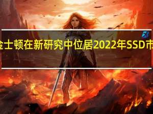 金士顿在新研究中位居2022年SSD市场榜首