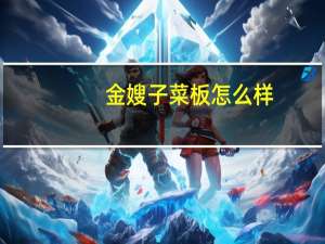 金嫂子菜板怎么样
