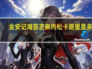 金安记 海苔芝麻肉松卡路里是多少