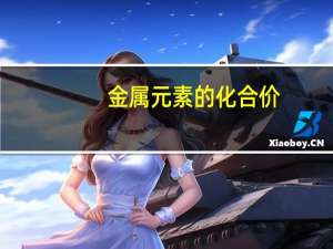 金属元素的化合价