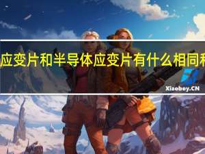 金属应变片和半导体应变片有什么相同和不同之处