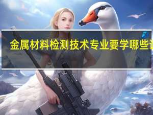 金属材料检测技术专业要学哪些课程