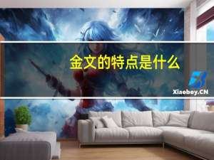 金文的特点是什么