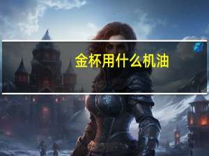 金杯用什么机油