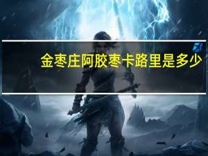 金枣庄 阿胶枣卡路里是多少