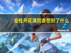 金桂开花满院香想到了什么