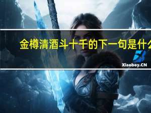 金樽清酒斗十千的下一句是什么