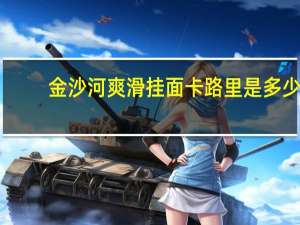 金沙河 爽滑挂面卡路里是多少
