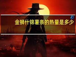 金狮 什锦薯条的热量是多少