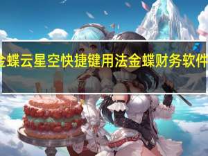 金蝶云星空快捷键用法 金蝶财务软件快捷键