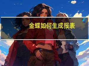 金蝶如何生成报表