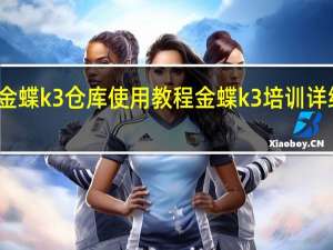 金蝶k3仓库使用教程 金蝶k3培训详细教程