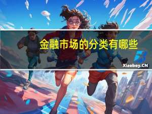 金融市场的分类有哪些_