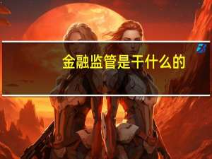 金融监管是干什么的