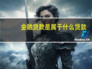 金融贷款是属于什么贷款