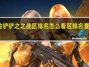 金铲铲之之战区排名怎么看 区排名查看方法