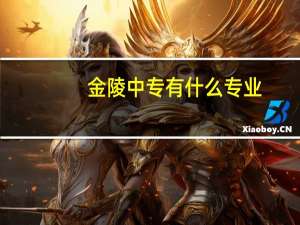 金陵中专有什么专业
