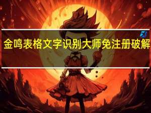 金鸣表格文字识别大师免注册破解版 V5.50 吾爱破解版（金鸣表格文字识别大师免注册破解版 V5.50 吾爱破解版功能简介）