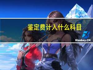 鉴定费计入什么科目