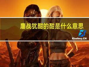 鏖战犹酣的酣是什么意思