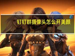 钉钉群摄像头怎么开美颜