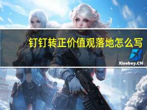 钉钉转正价值观落地怎么写