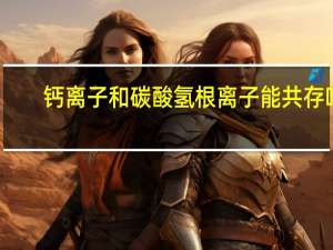钙离子和碳酸氢根离子能共存吗