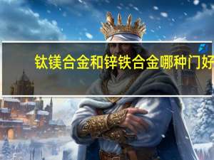钛镁合金和锌铁合金哪种门好