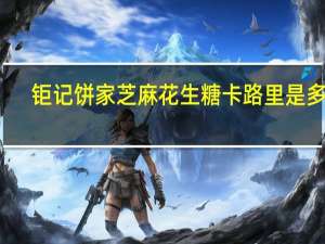 钜记 饼家芝麻花生糖卡路里是多少