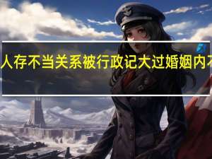 钟某与他人存不当关系被行政记大过 婚姻内不当行为受处分