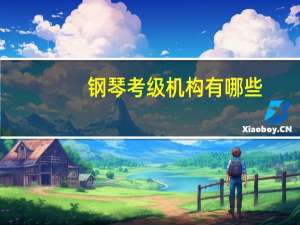 钢琴考级机构有哪些