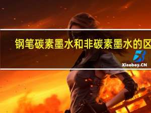 钢笔碳素墨水和非碳素墨水的区别