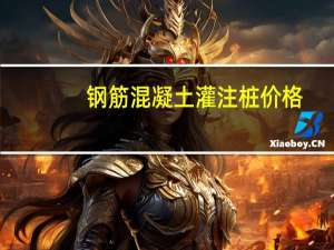 钢筋混凝土灌注桩价格