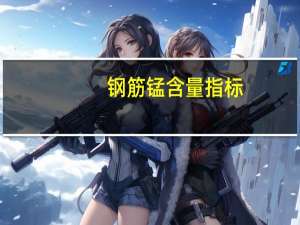 钢筋锰含量指标