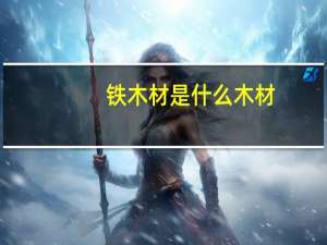 铁木材是什么木材