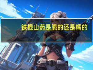 铁棍山药是脆的还是糯的