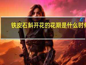铁皮石斛开花的花期是什么时候