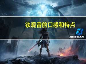 铁观音的口感和特点