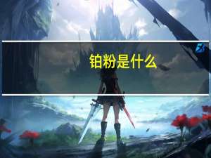 铂粉是什么
