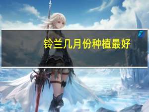 铃兰几月份种植最好