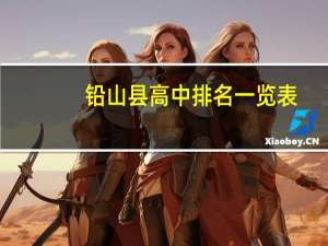 铅山县高中排名一览表