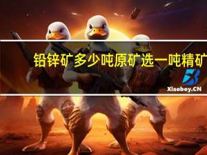 铅锌矿多少吨原矿选一吨精矿