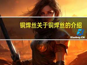 铜焊丝 关于铜焊丝的介绍